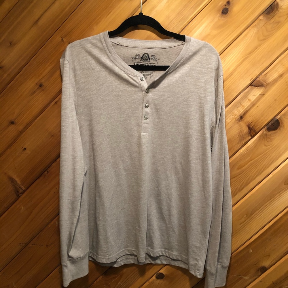 American rag long sleeve Henley large